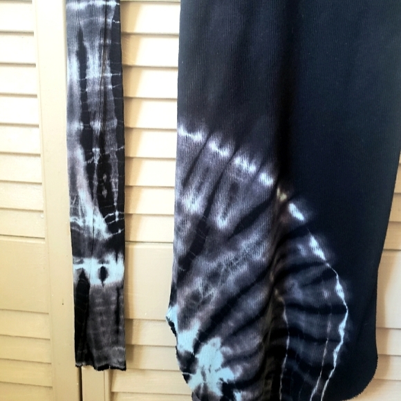 🌱 Frankie B Turtleneck Mini Dress Black and Turquoise Size Small - Picture 6 of 9